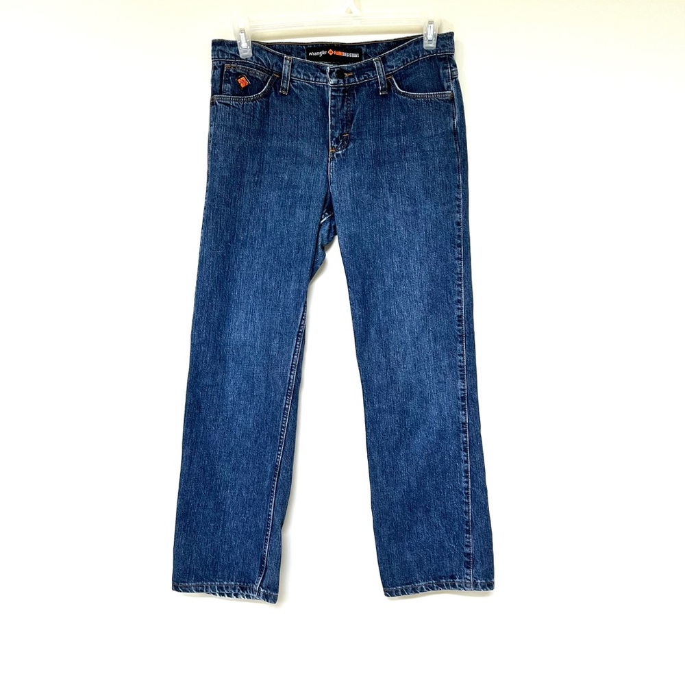 Wrangler ~ Fire Flame Resistant ~ Straight Leg ~ 5 Pocket Jeans ~ Size 9 x 30